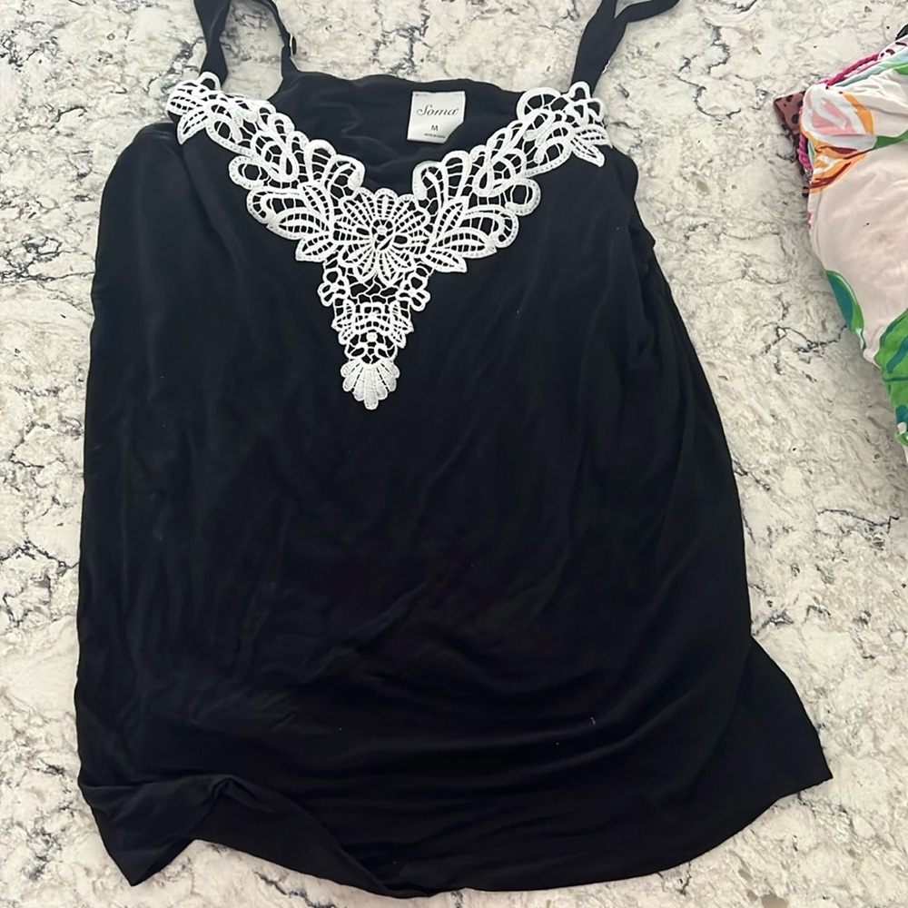 Soma built in bra Cool Nights pajama tank.